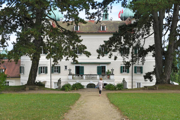 Castle Artstetten in Lower Austria with the tomb of the heir to the throne Franz Ferdinand, who was murdered in Sarajevo. The murder triggered World War I