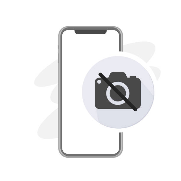 no record, no pictures, stop taking pictures, photography camera with cancellation stroke grey icon, mobile phone, no selfie vector illustration no record, no pictures, stop taking pictures, photography camera with cancellation stroke mobile phone, no selfie vector illustration no photographs sign stock illustrations