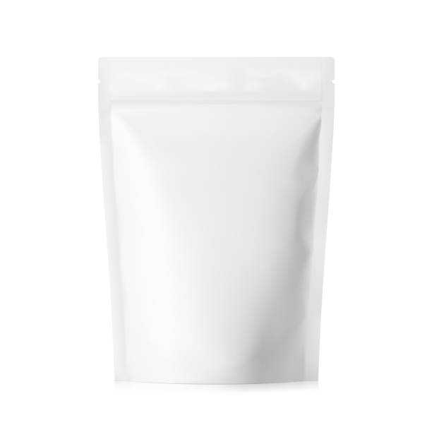 istock Food pouch bag mockup isolated on white background. 1419416657