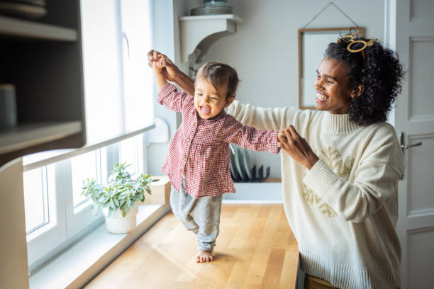istock Morning at home with baby 1419418132