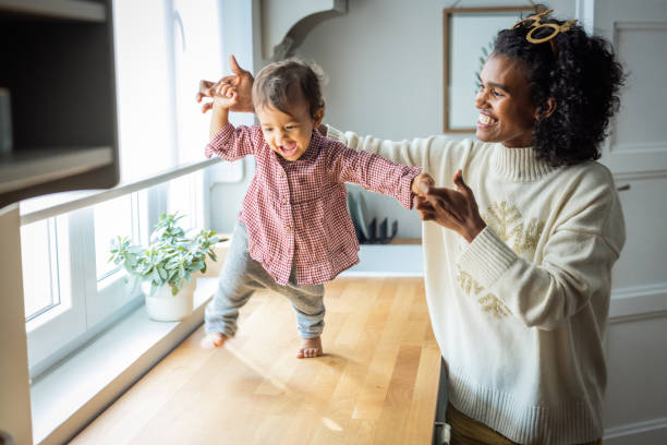 istock Morning at home with baby 1419418140