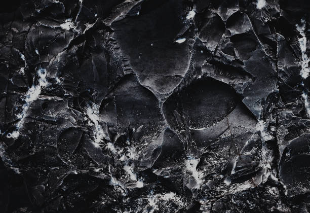 istock Black texture. Stone background. Dark marble. Rock texture. Rock surface with cracks. Rock pile. Paint spots wall. Grunge Rough structure. Abstract texture. 1419419180