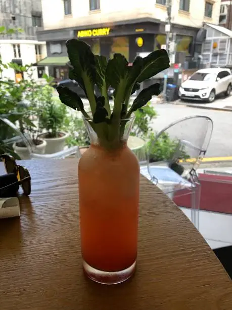 A fresh grapefruit ade (sisters' kitchen)