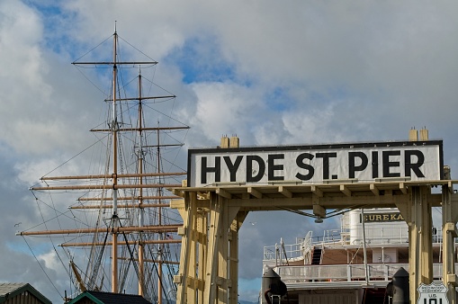 Hyde street pier in the Fisherman's Warf district of San Francisco