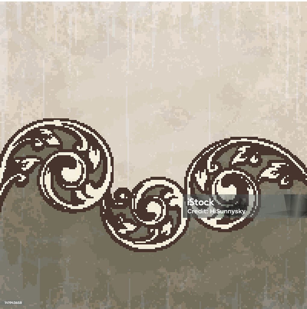 Pattern Type Scroll Vintage Scroll Pattern Stock Illustration - Download Image Now ...
