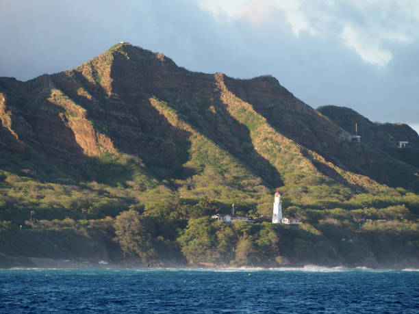 istock Lighthouse, Diamond Head Crater, and coastline 1419438361