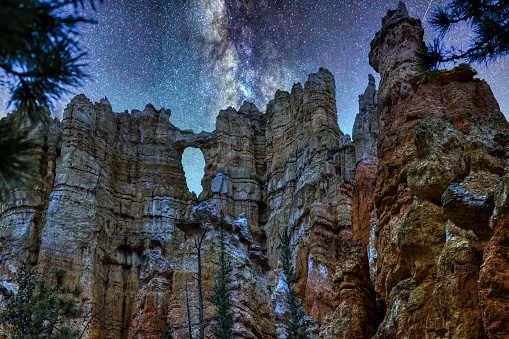 Milky Way Galaxy over Bryce Canyon National Park