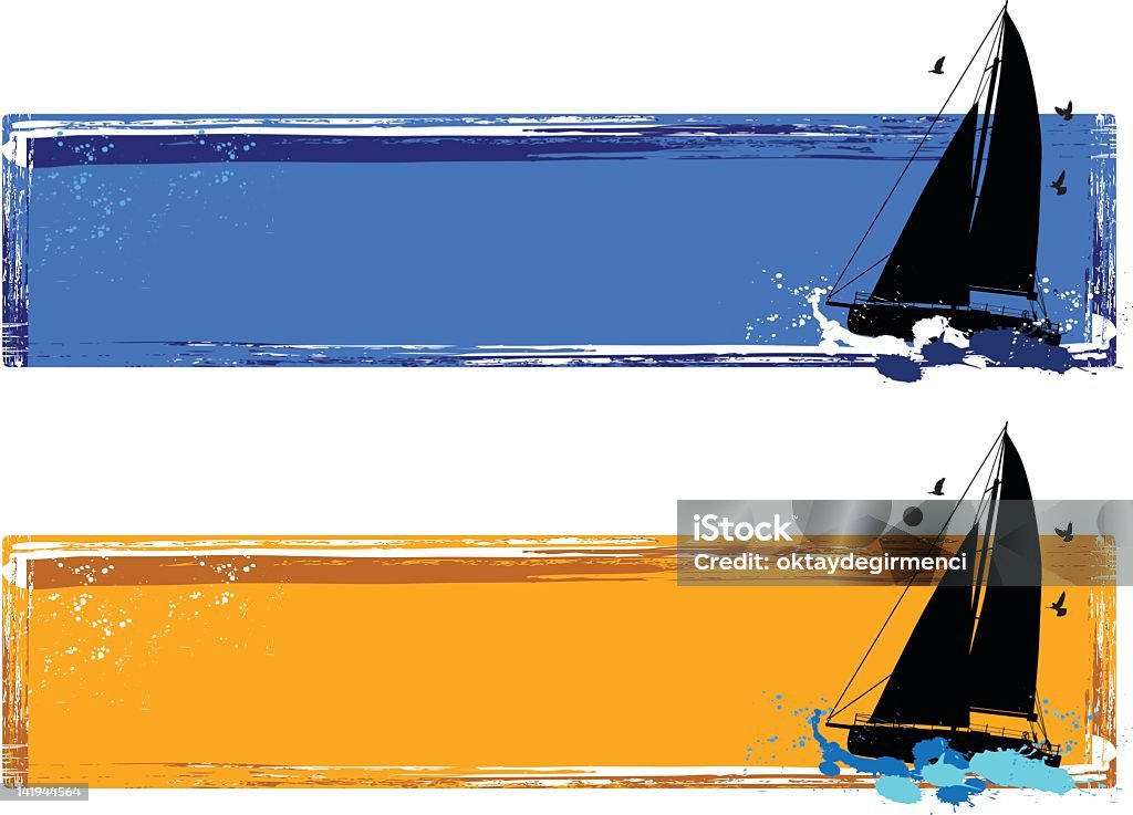 Segelschiff banner - Lizenzfrei Segelschiff Vektorgrafik