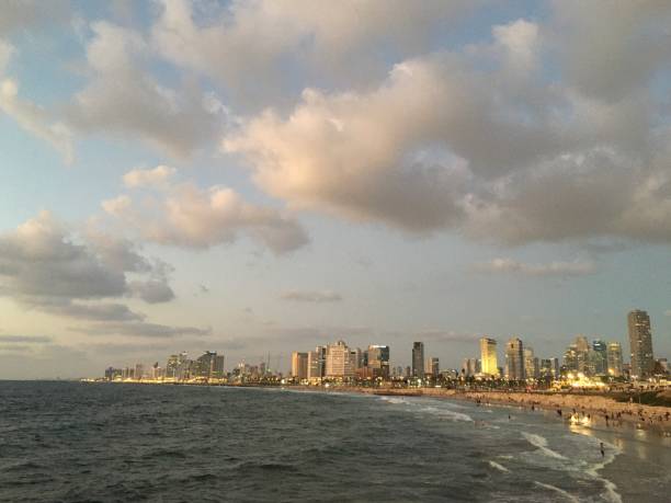 istock Sunset in Tel Aviv in Israel. 1419451911