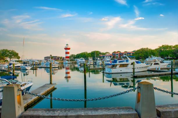 istock Lighthouse at Harbor Town-Hilton Head, South Carolina 1419452585