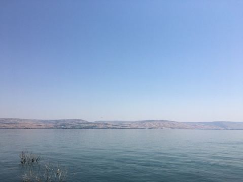 Sea of Galilee in Israel in August.