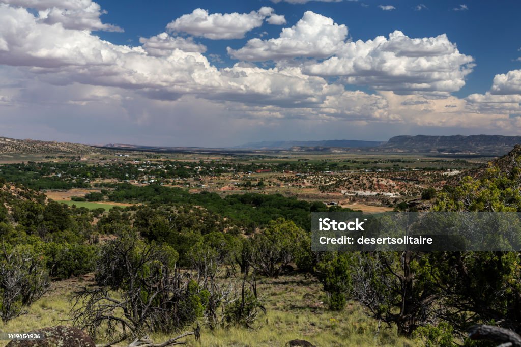 Town of Escalante Utah USA Town of Escalante Utah located in the Grand Staircase  Escalante National Monument. Color Image Stock Photo