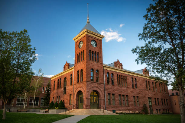 Old Coconino County Courthouse in Flagstaff Arizona stock photo