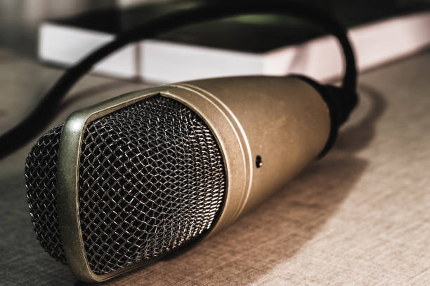 istock Microphones in a music studio 1419470058
