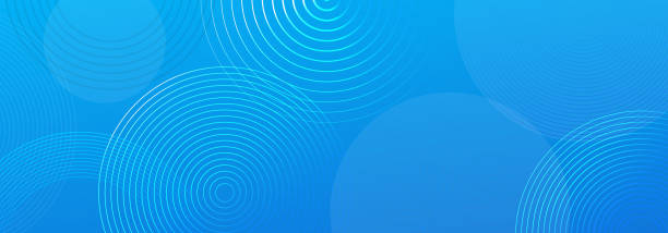 ilustrações de stock, clip art, desenhos animados e ícones de abstract blue gradient geometric shape circle background. modern futuristic background. can be use for landing page, book covers, brochures, flyers, magazines, any brandings, banners, headers, presentations, and wallpaper backgrounds - abstract red blue backgrounds