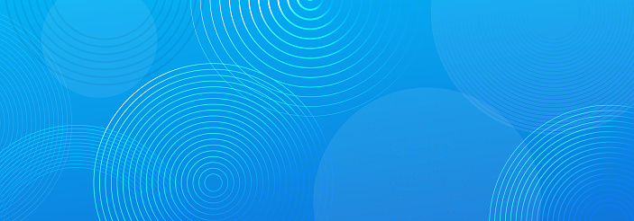 Abstract blue gradient geometric shape circle background. Modern futuristic background. Can be use for landing page, book covers, brochures, flyers, magazines, any brandings, banners, headers, presentations, and wallpaper backgrounds