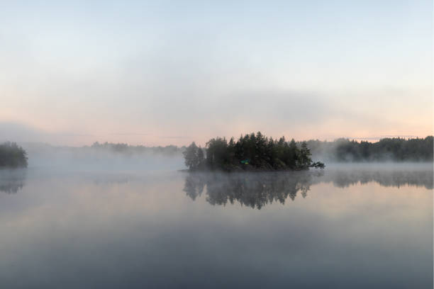 istock morning mist on a forest lake 1419479018