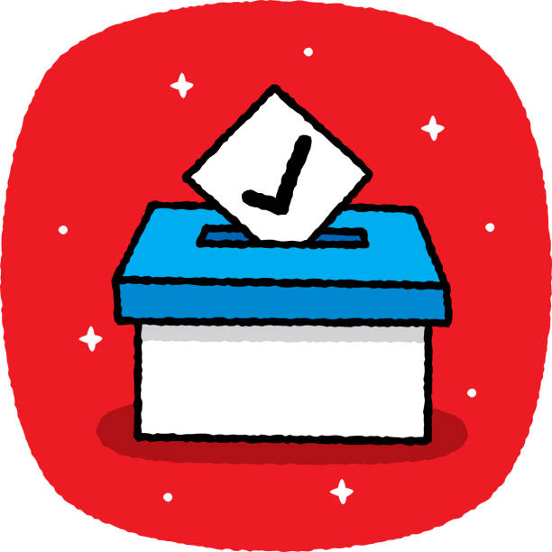 ilustraciones, imágenes clip art, dibujos animados e iconos de stock de doodle de urnas 7 - voting doodle republican party democratic party