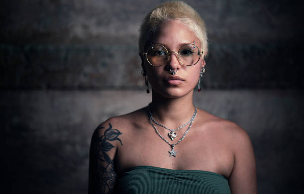 istock Cool latin girl with tattoos 1419488348