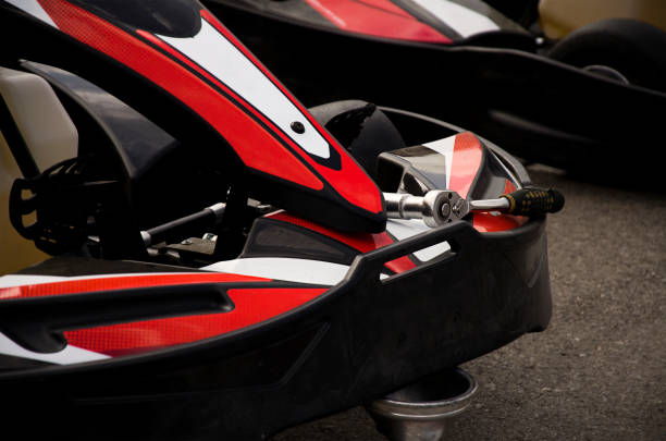 racing car at the pit stop