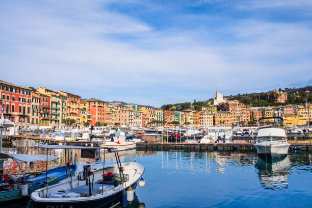 Marina of Santa Margherita Ligure - Liguria, Italy stock photo