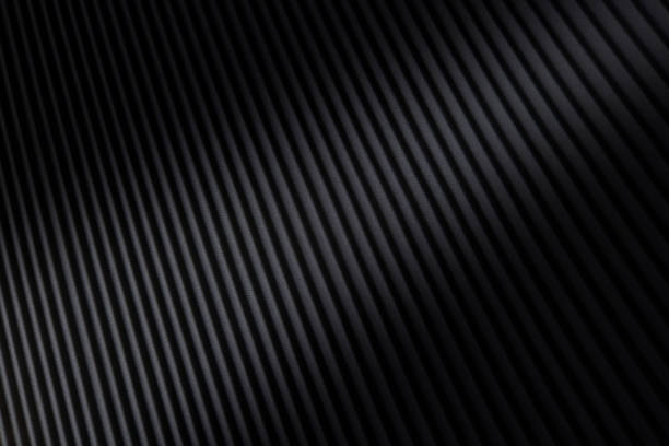 Black pleated fabric with spot lit