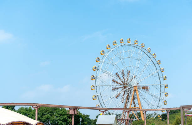 istock amusement park with ferris wheel 1419499048