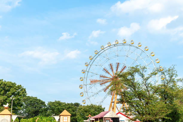 Ferris wheel in the carnival Jiange County, Sichuan Province, China.