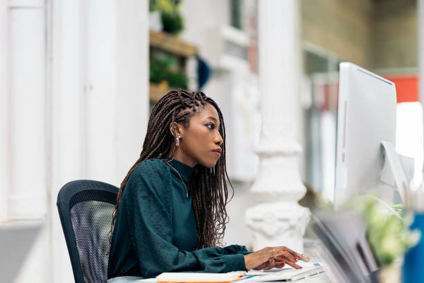 istock African Woman Working in the Office 1419499325