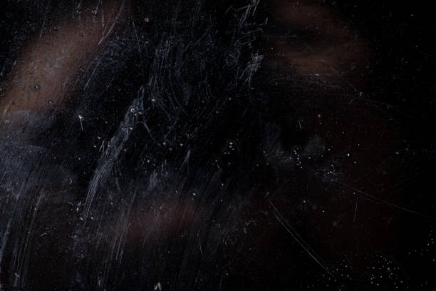 istock Texture with scratches and dust on black background,light leak 1419501019