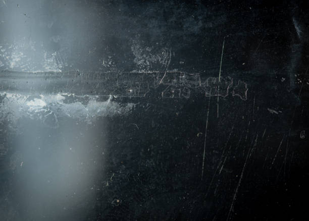 istock Texture with scratches and dust on black background,light leak 1419501034