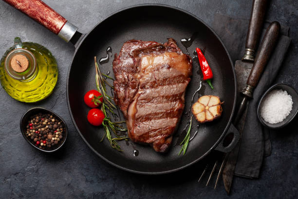 istock Grilled ribeye beef steak 1419512132