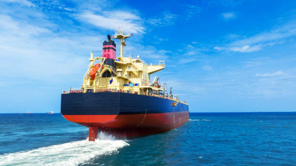 istock Propeller of large ship spinning power working and water splash contrail . Close up image detail Stern back of Vessel ship, Logistics Transportation industry express technology Freight 1419513672