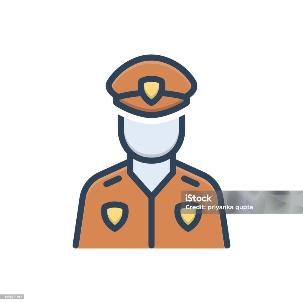 Guard Patrolling Vector Guards Warden Stock Illustration - Download Image Now - Chasing, Icon ...