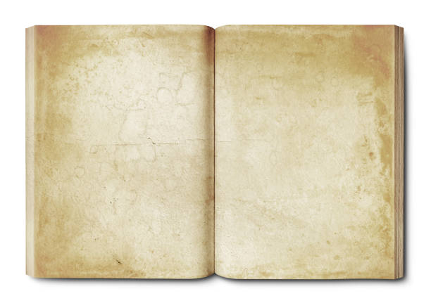 istock Vintage open book isolated on white background 1419515270
