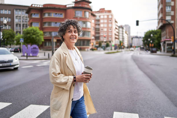 Free Stock Photo of Woman Walking Across Crosswalk in City | Download ...