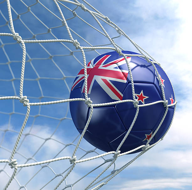 Soccerball in net