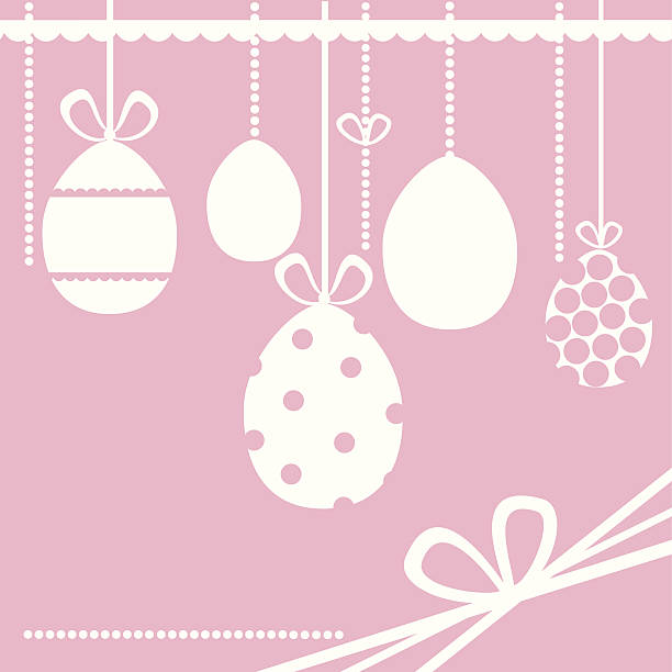 pink_easter_card vector art illustration