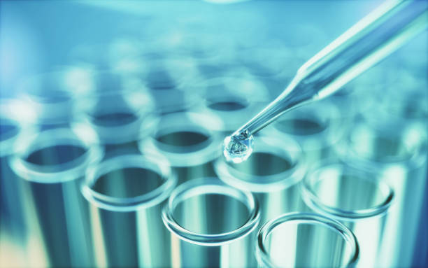 istock Close up of examining of test sample 1419535107