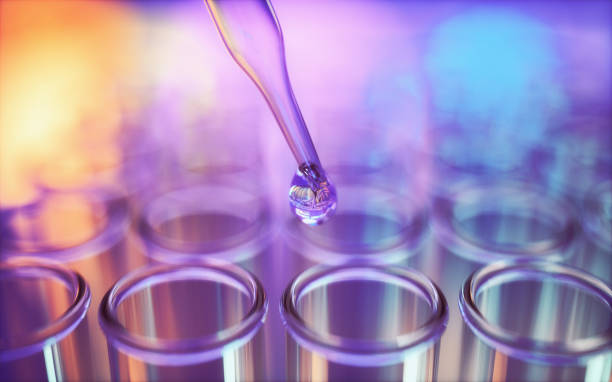 istock Close up of examining of test sample 1419535562