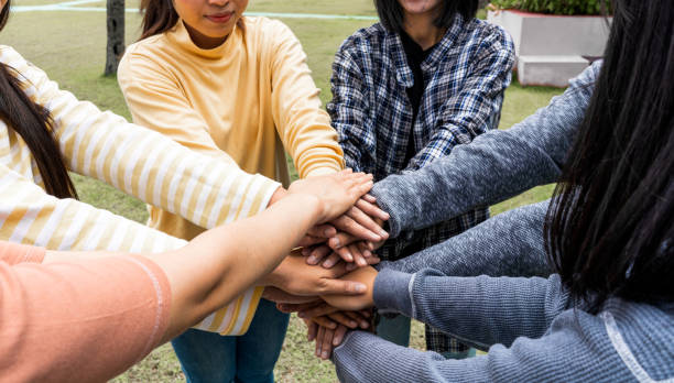 istock Team Hands Empathy Trust Partner partnership grow connect business partner and connection integration start up concept Empathy teamwork. Team Volunter charity Faith.Hand join together business service 1419537205