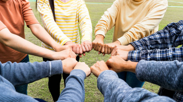 istock Team Hands Empathy Trust Partner partnership grow connect business partner and connection integration start up concept Empathy teamwork. Team Volunter charity Faith.Hand join together business service 1419537250