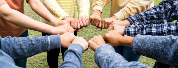 istock Team Hands Empathy Trust Partner partnership grow connect business partner and connection integration start up concept Empathy teamwork. Team Volunter charity Faith.Hand join together business service 1419537251