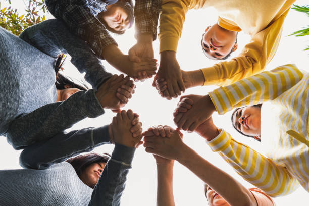 istock Team Hands Empathy Trust Partner partnership grow connect business partner and connection integration start up concept Empathy teamwork. Team Volunter charity Faith.Hand join together business service 1419537255