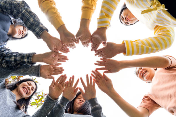 istock Team Hands Empathy Trust Partner partnership grow connect business partner and connection integration start up concept Empathy teamwork. Team Volunter charity Faith.Hand join together business service 1419537316