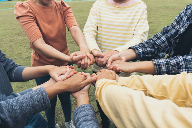 istock Team Hands Empathy Trust Partner partnership grow connect business partner and connection integration start up concept Empathy teamwork. Team Volunter charity Faith.Hand join together business service 1419537579