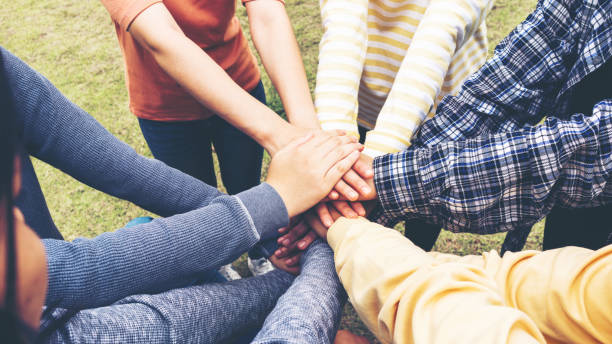 istock Team Hands Empathy Trust Partner partnership grow connect business partner and connection integration start up concept Empathy teamwork. Team Volunter charity Faith.Hand join together business service 1419537581