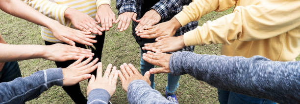 istock Team Hands Empathy Trust Partner partnership grow connect business partner and connection integration start up concept Empathy teamwork. Team Volunter charity Faith.Hand join together business service 1419537584