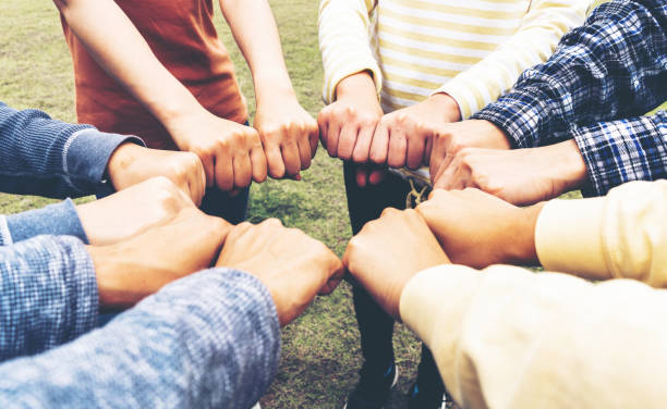 istock Team Hands Empathy Trust Partner partnership grow connect business partner and connection integration start up concept Empathy teamwork. Team Volunter charity Faith.Hand join together business service 1419537592
