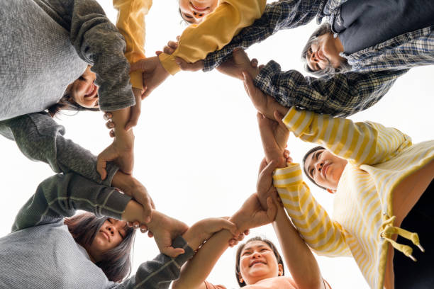 istock Team Hands Empathy Trust Partner partnership grow connect business partner and connection integration start up concept Empathy teamwork. Team Volunter charity Faith.Hand join together business service 1419537595